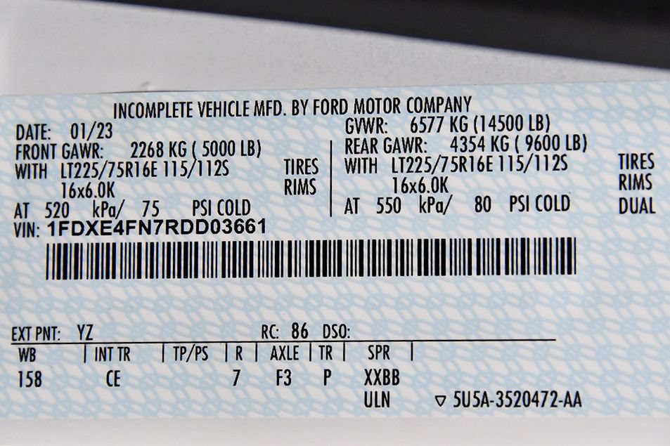Used 2024 Ford E-450 and Econoline 450 Super Duty w/ Driver's Safety Package RWD image 9