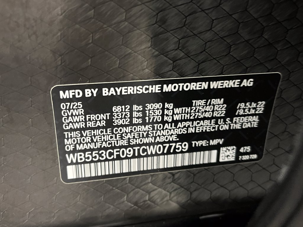 Certified 2026 BMW iX xDrive60 w/ M Sport Package AWD/4WD image 25