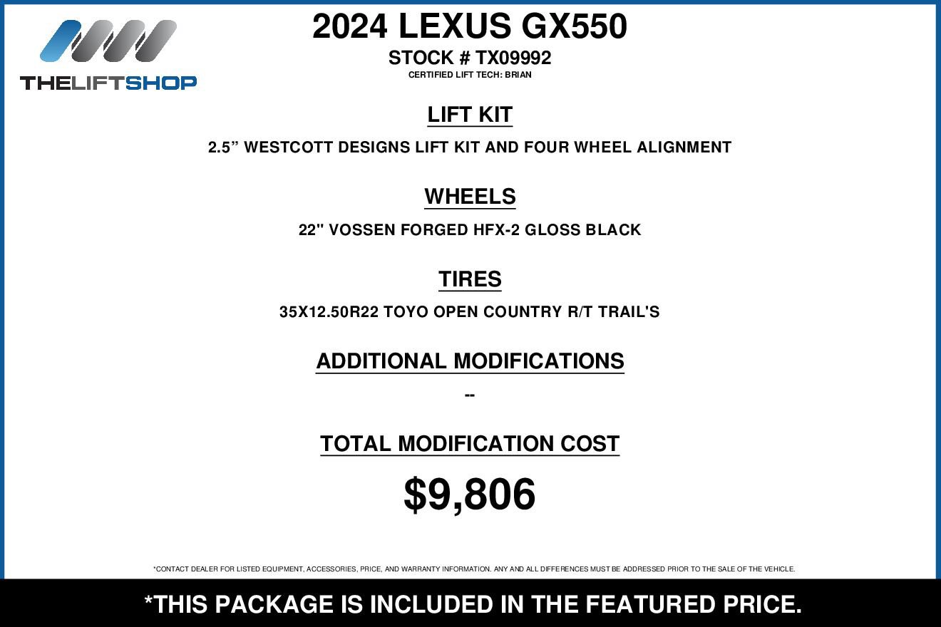 Used 2024 Lexus GX 550 w/ Accessory Package (Z1) AWD/4WD image 2