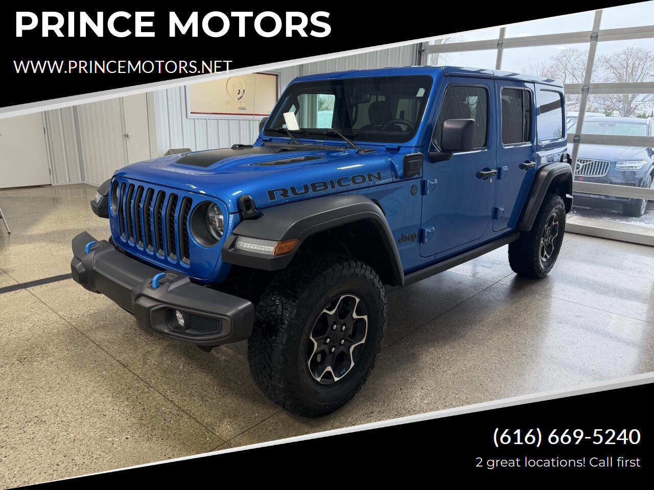 Used 2022 Jeep Wrangler Unlimited Rubicon 4xe w/ Cold Weather Group AWD/4WD image 1