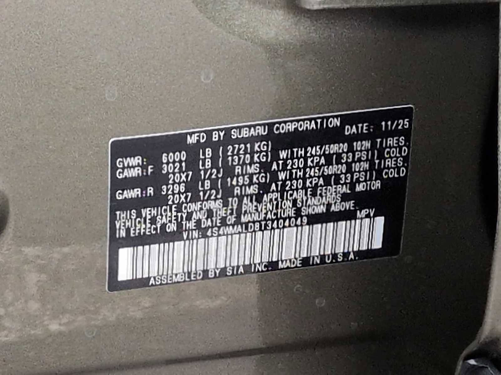 New 2026 Subaru Ascent Bronze Edition image 38