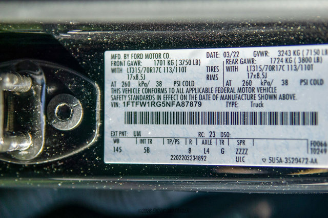 Used 2022 Ford F150 Raptor w/ Equipment Group 801A High AWD/4WD image 64