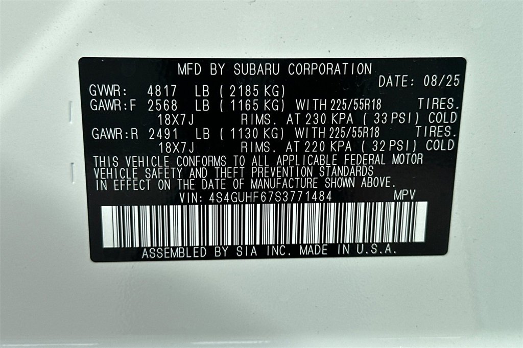 New 2025 Subaru Crosstrek 2.5i Sport w/ Crosstrek Mirror Package image 36