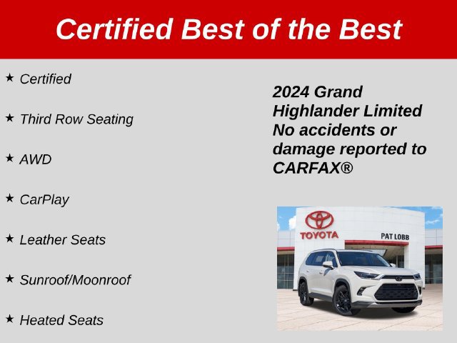 Certified 2024 Toyota Grand Highlander AWD image 40