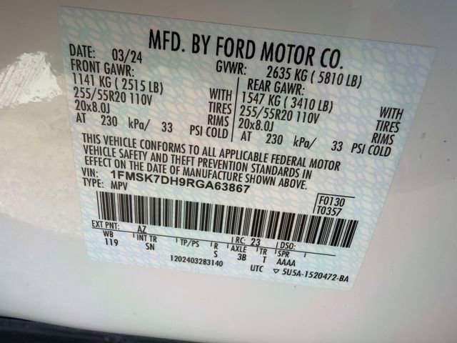 Used 2024 Ford Explorer XLT w/ Equipment Group 202A image 32