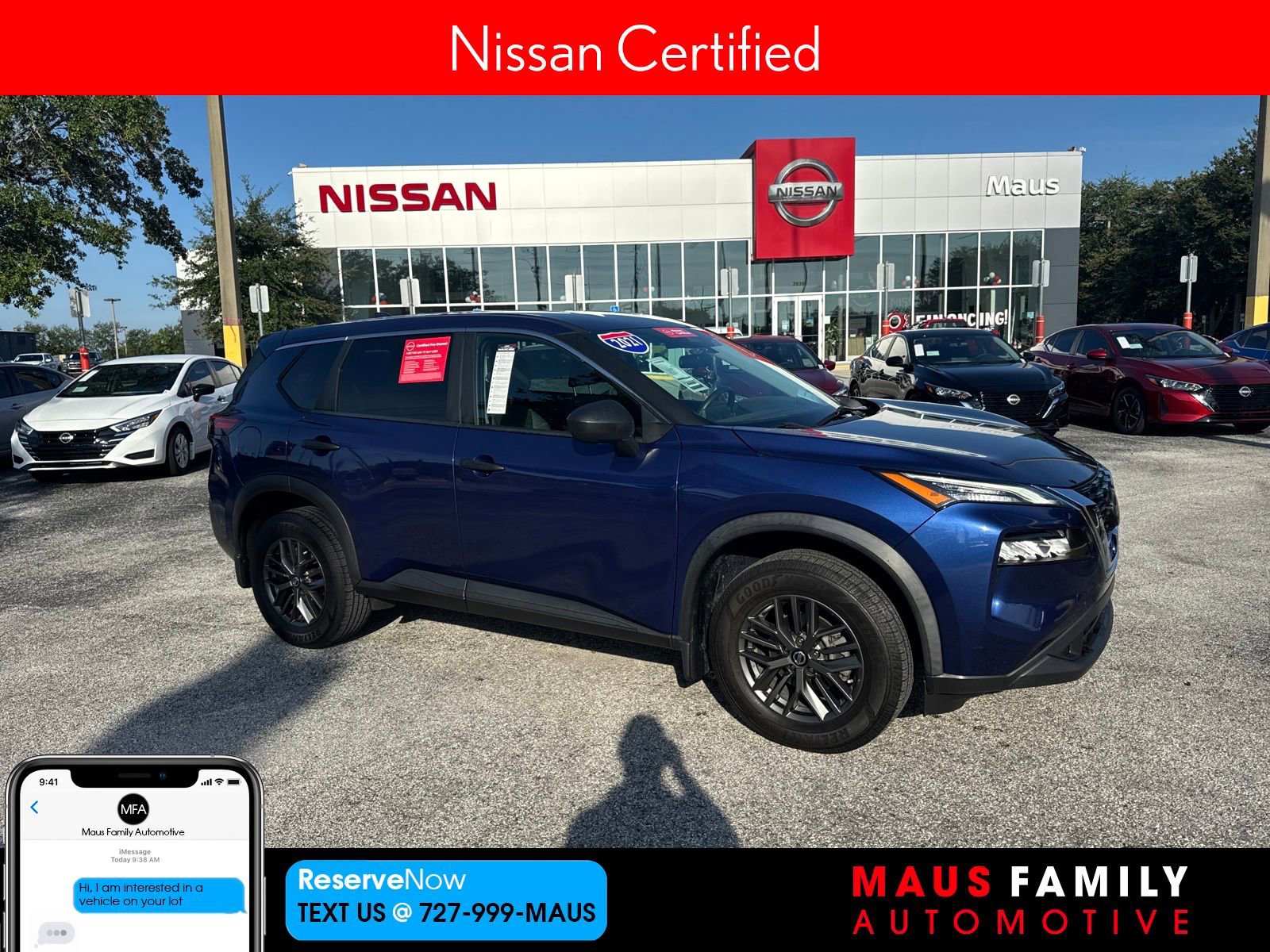 Certified 2021 Nissan Rogue S