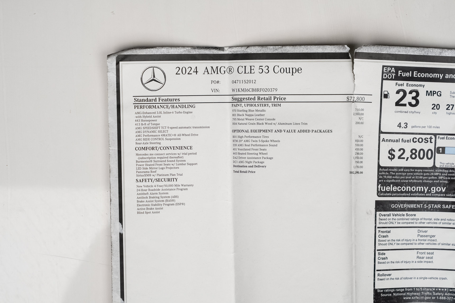 Used 2024 Mercedes-Benz CLE 53 AMG 4MATIC w/ Driver Assistance Package image 79