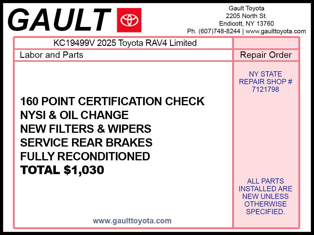 Certified 2025 Toyota RAV4 Limited w/ Advanced Technology Package AWD/4WD image 2