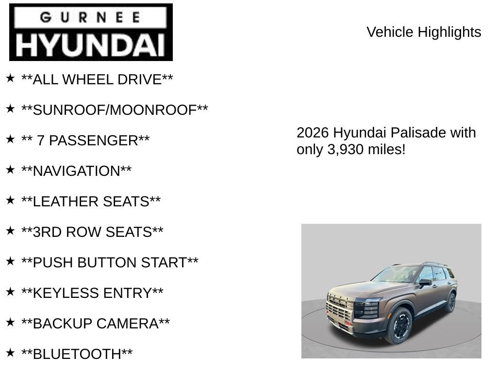 Certified 2026 Hyundai Palisade XRT Pro AWD/4WD image 7