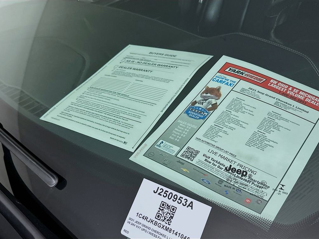 Certified 2021 Jeep Grand Cherokee L Limited image 15