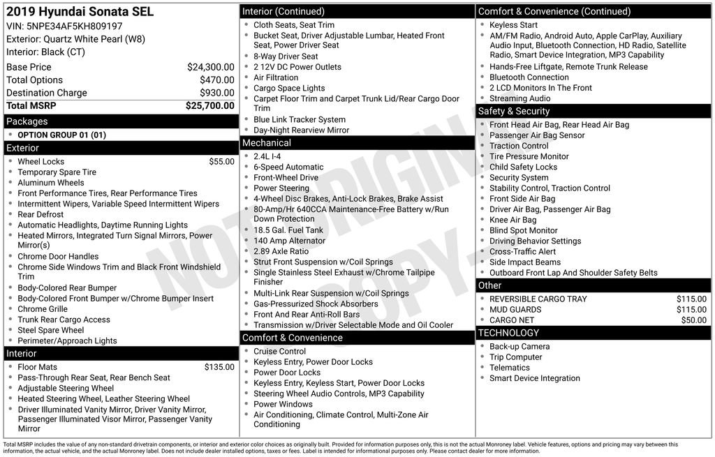 Used 2019 Hyundai Sonata SEL image 34