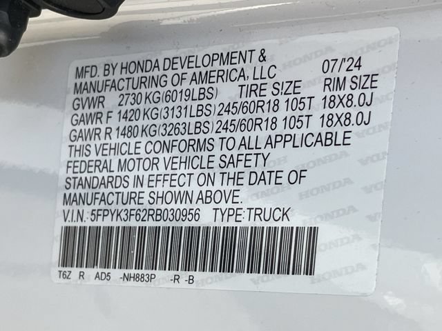 Certified 2024 Honda Ridgeline TrailSport image 30