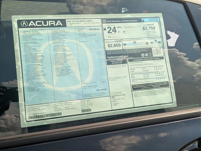 New 2025 Acura TLX SH-AWD w/ A-SPEC Pkg image 19