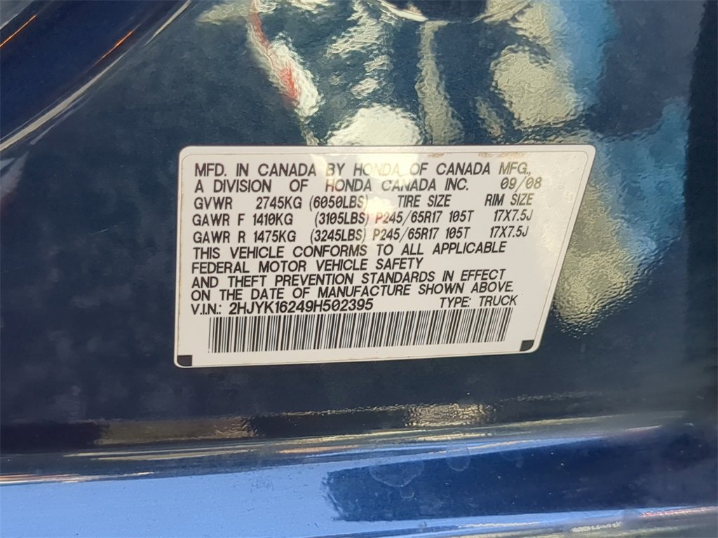 Used 2009 Honda Ridgeline RT image 30