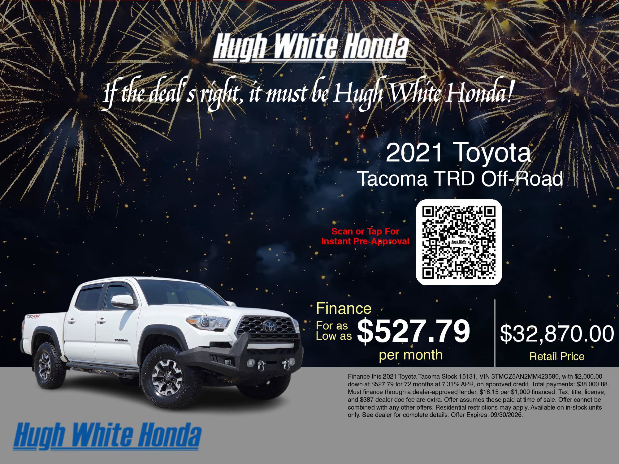 Used 2021 Toyota Tacoma TRD Off-Road AWD/4WD image 34
