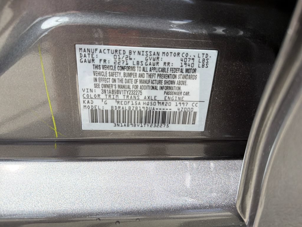 Certified 2026 Nissan Sentra S w/ Floor Mat Package FWD image 29