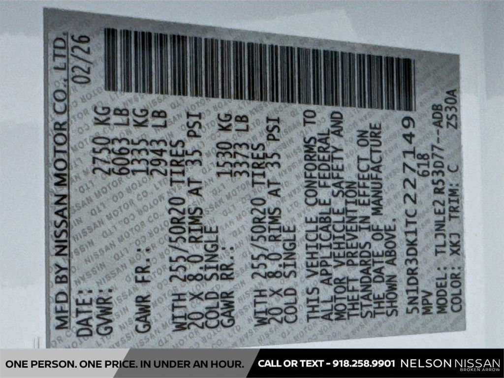 New 2026 Nissan Pathfinder Platinum image 34