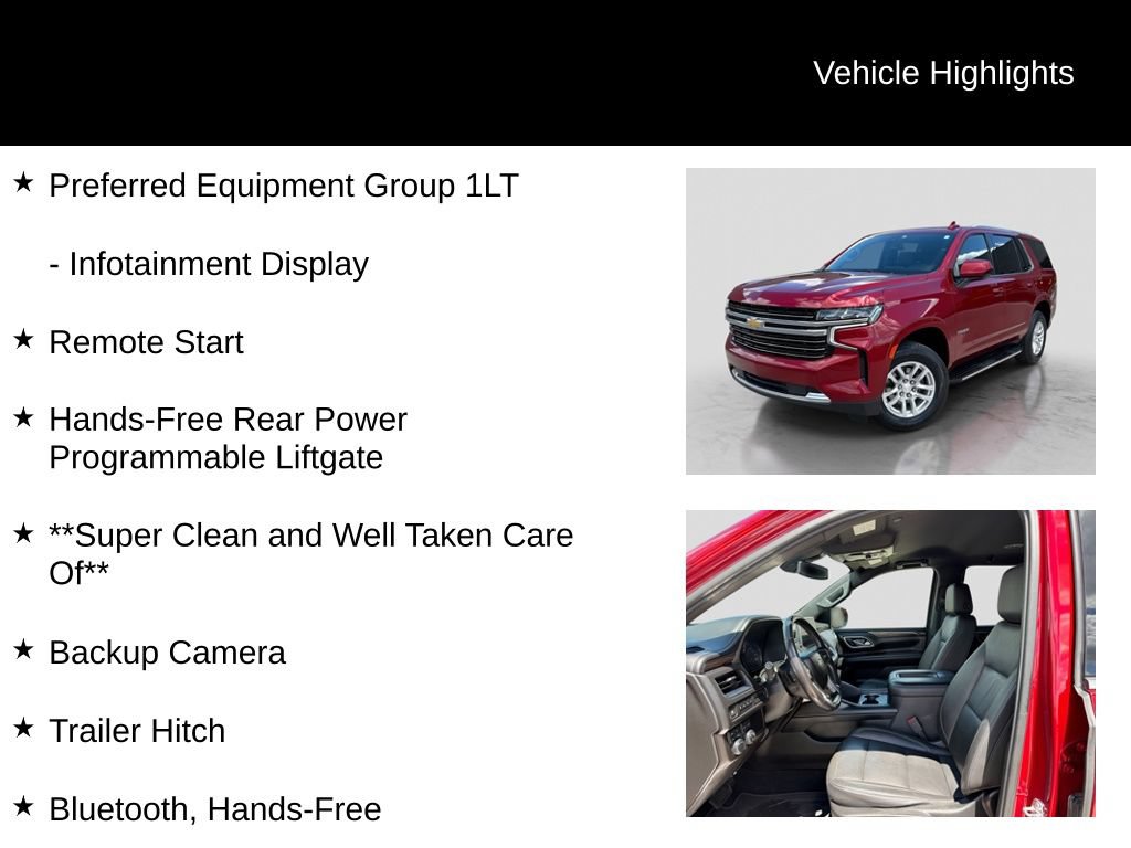 Used 2021 Chevrolet Tahoe LT AWD/4WD image 16