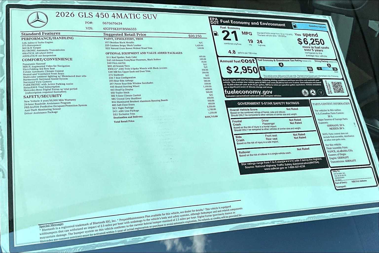 New 2026 Mercedes-Benz GLS 450 4MATIC image 22