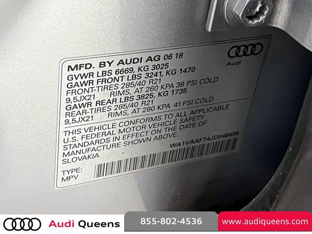 Used 2018 Audi Q7 3.0T Prestige w/ Prestige Package AWD/4WD image 18
