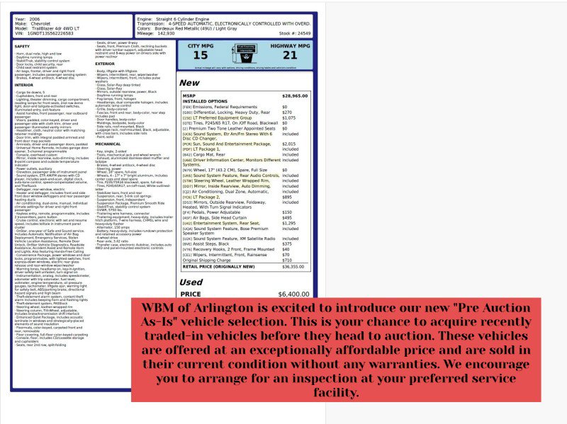 Used 2006 Chevrolet TrailBlazer LT image 2