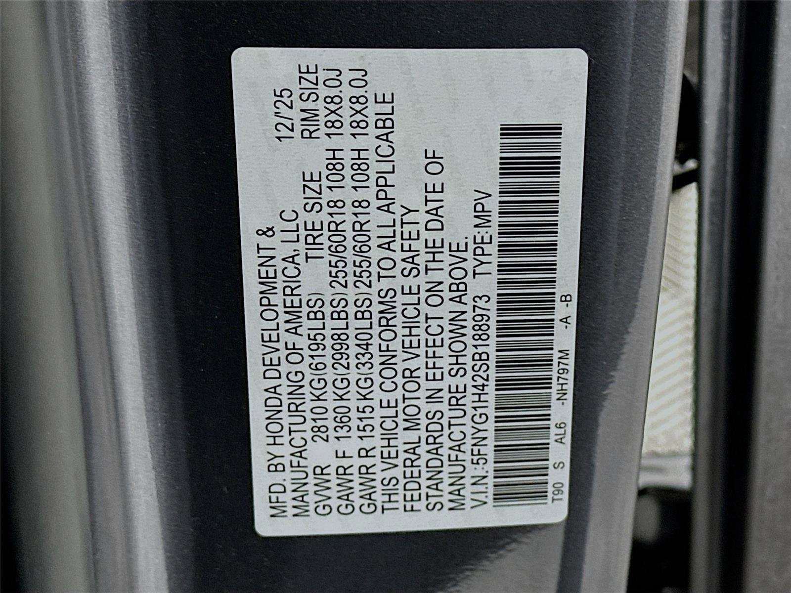 New 2025 Honda Pilot EX-L image 31