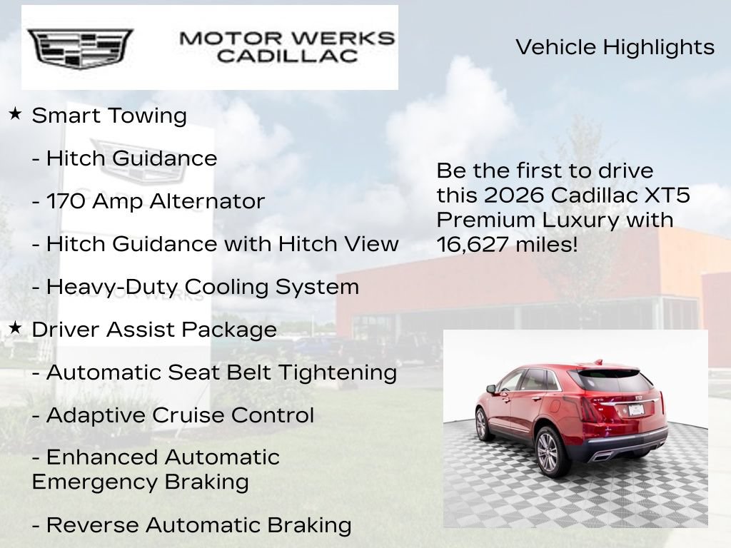 Certified 2026 Cadillac XT5 Premium Luxury w/ Driver Assist Package AWD/4WD image 6