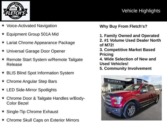 Used 2017 Ford F150 Lariat AWD/4WD image 2