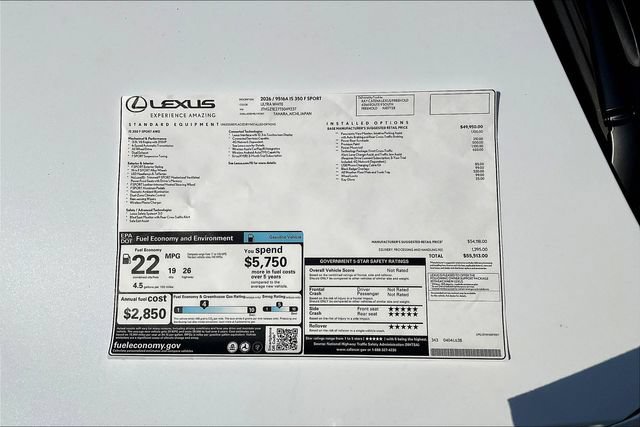 New 2026 Lexus IS 350 F Sport AWD/4WD image 13