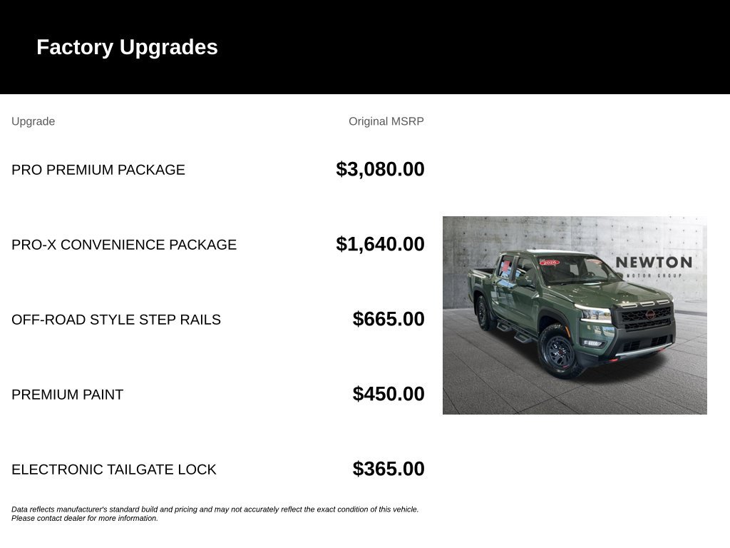 Used 2026 Nissan Frontier Pro-X w/ Pro Premium Package RWD image 6