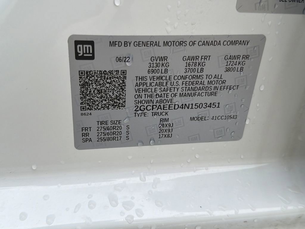 Certified 2022 Chevrolet Silverado 1500 LTZ RWD image 30