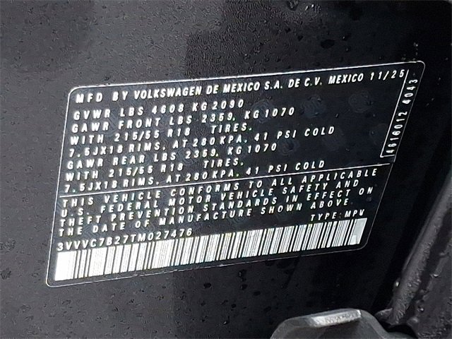 New 2026 Volkswagen Taos SE image 11