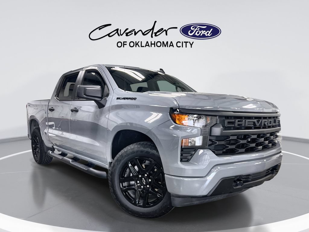 Used 2024 Chevrolet Silverado 1500 Custom w/ Turbomax Blackout Package AWD/4WD image 1