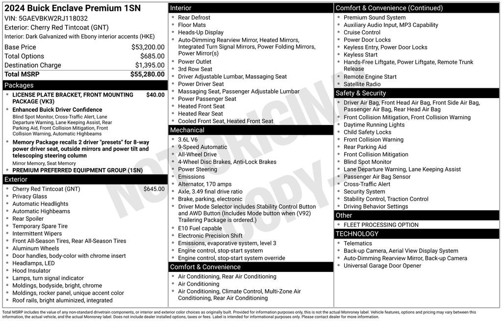 Certified 2024 Buick Enclave Premium image 39