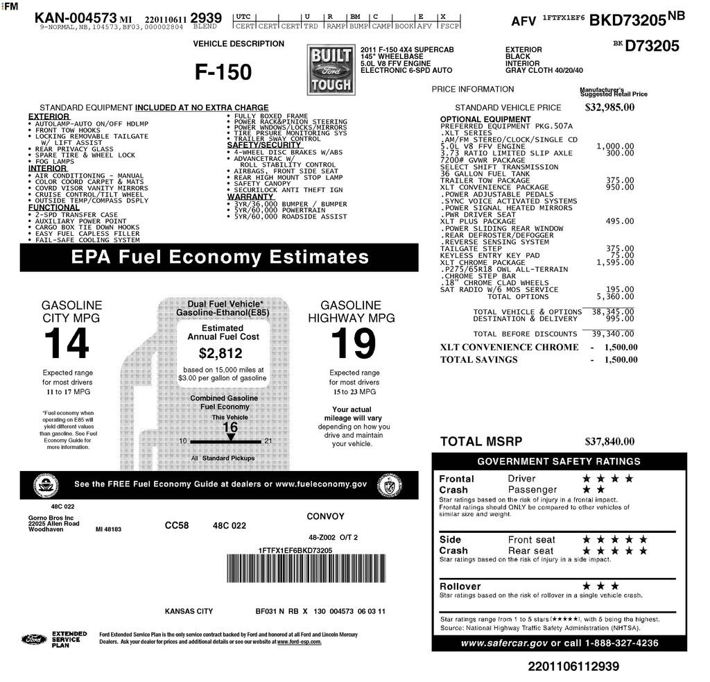 Used 2011 Ford F150 XLT w/ XLT Chrome Pkg AWD/4WD image 28
