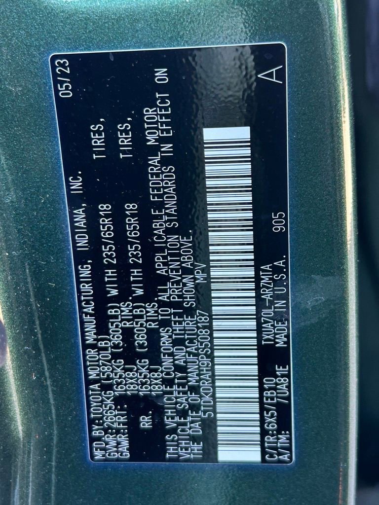Used 2023 Toyota Highlander XLE FWD image 76