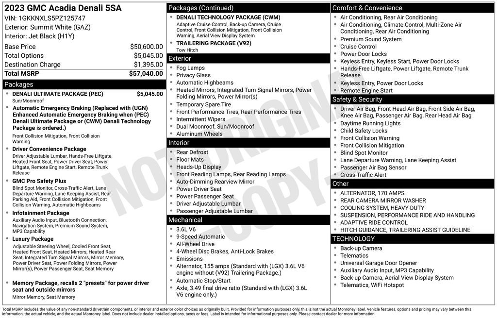 Used 2023 GMC Acadia Denali w/ Denali Ultimate Package image 4