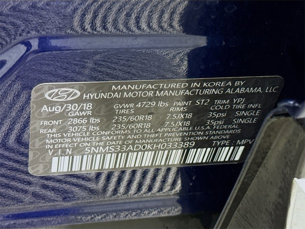 Used 2019 Hyundai Santa Fe SEL w/ Cargo Package image 36