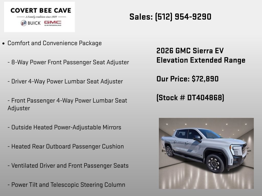 New 2026 GMC Sierra EV Elevation w/ Premium Package AWD/4WD image 24
