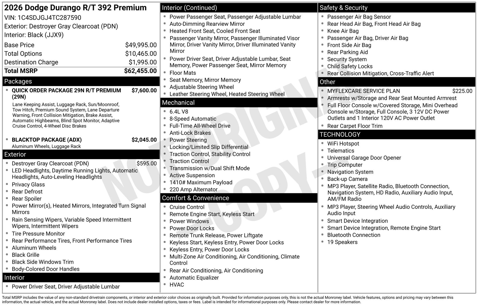 New 2026 Dodge Durango R/T AWD/4WD image 3