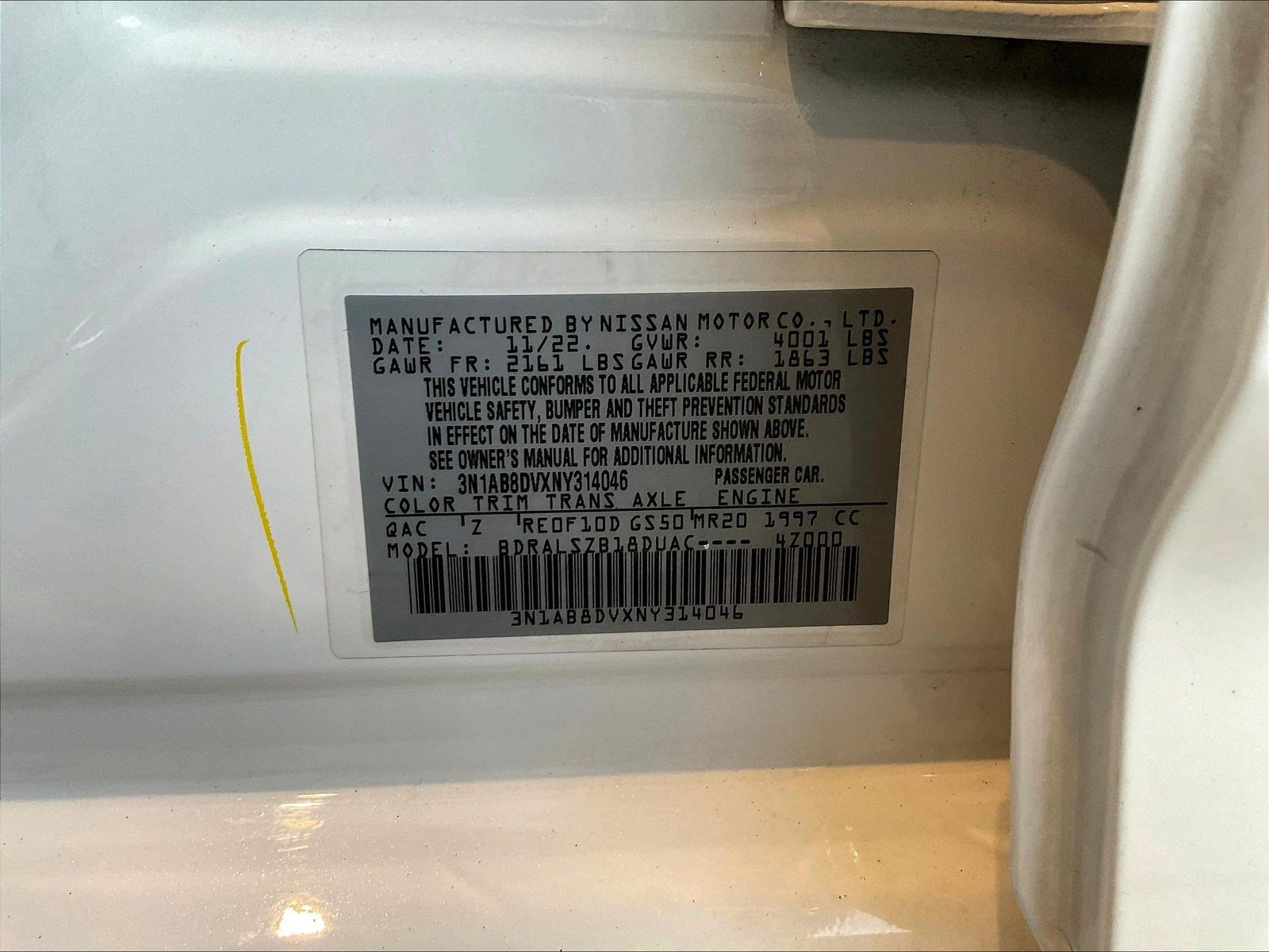 Used 2022 Nissan Sentra SR w/ SR Premium Package FWD image 18