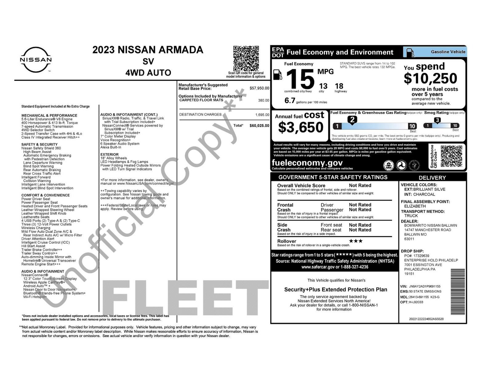 Used 2023 Nissan Armada SV AWD/4WD image 11