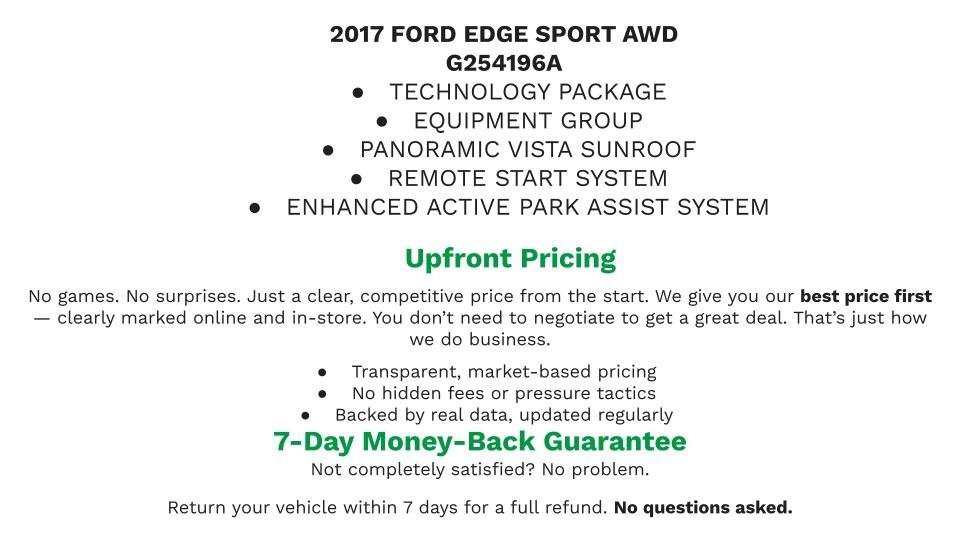 Used 2017 Ford Edge Sport w/ Equipment Group 401A image 2