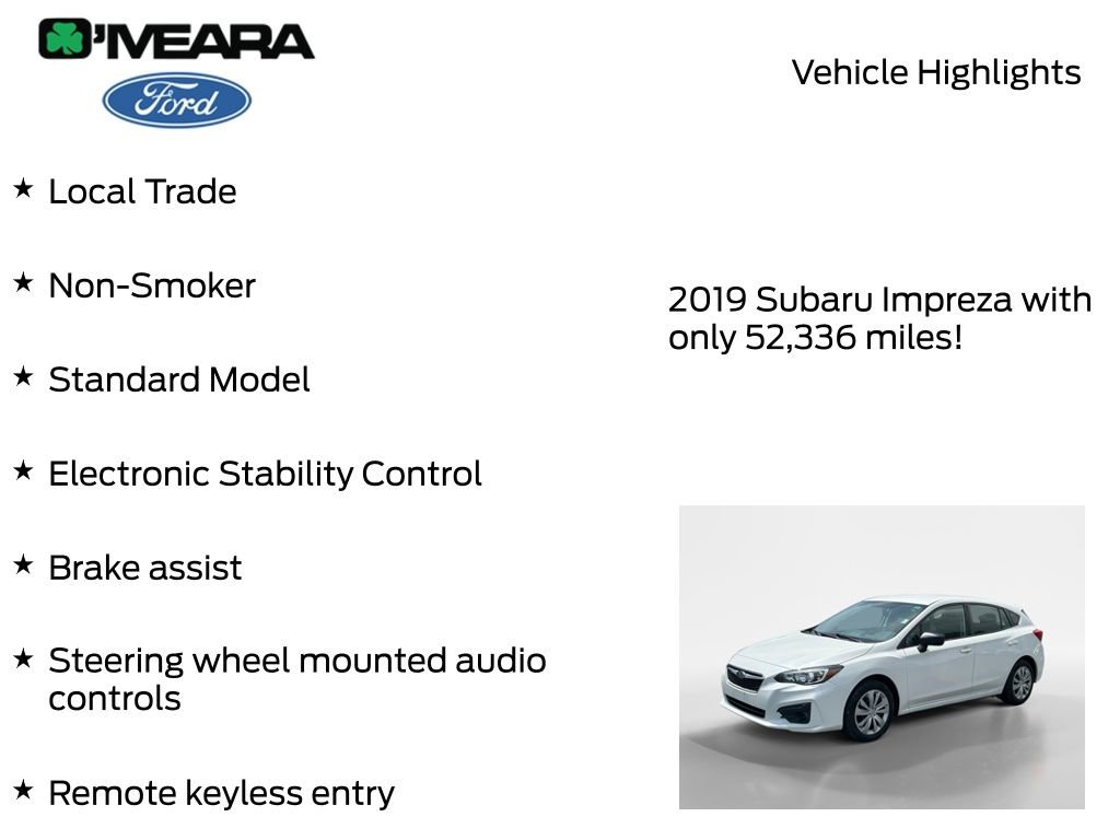 Used 2019 Subaru Impreza 2.0i AWD/4WD image 7