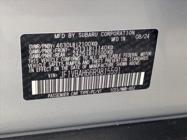 Used 2024 Subaru WRX Premium w/ Popular Package #2A AWD/4WD image 24