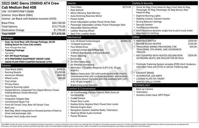 Used 2022 GMC Sierra 2500 AT4 image 41