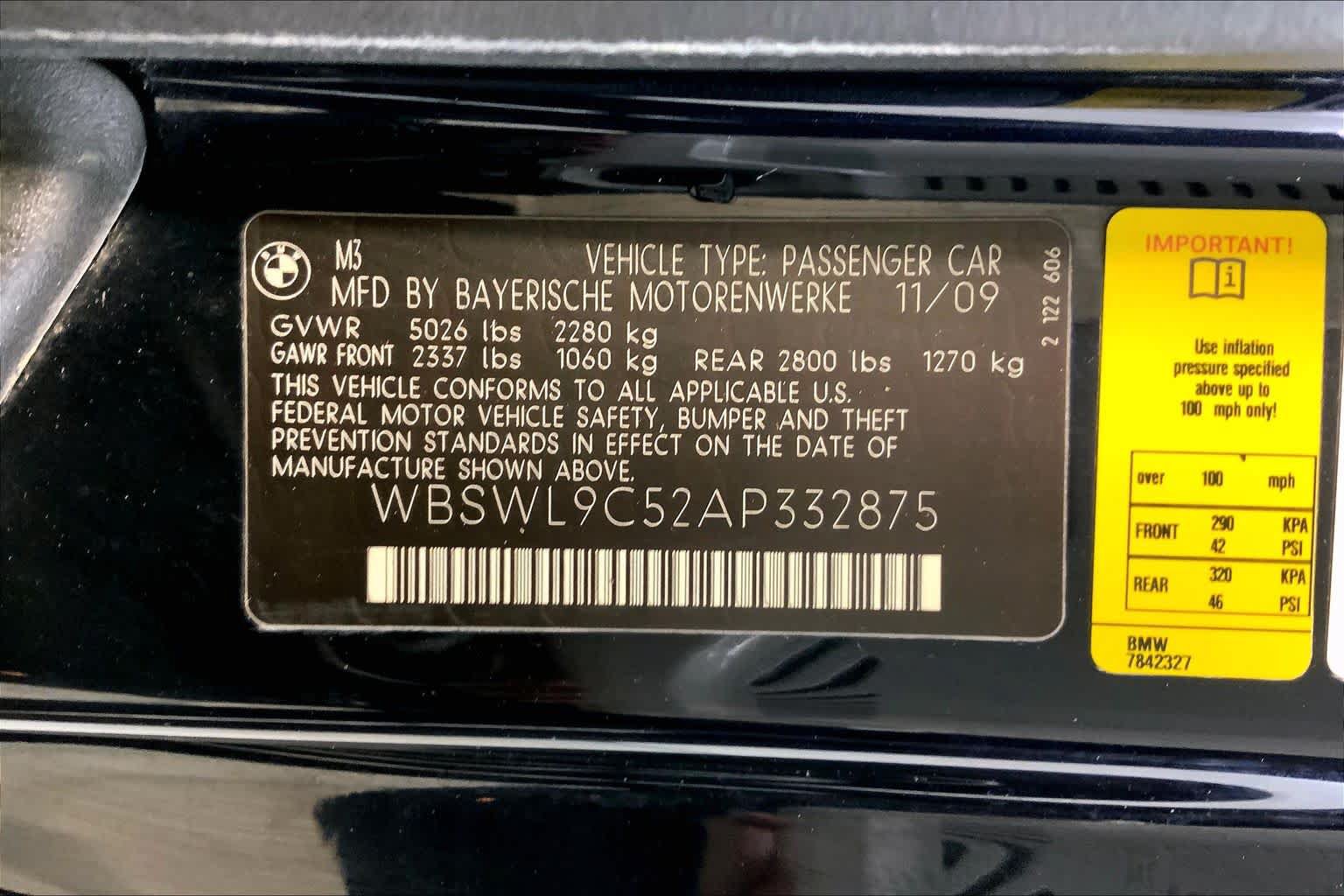 Used 2010 BMW M3 Convertible RWD image 36