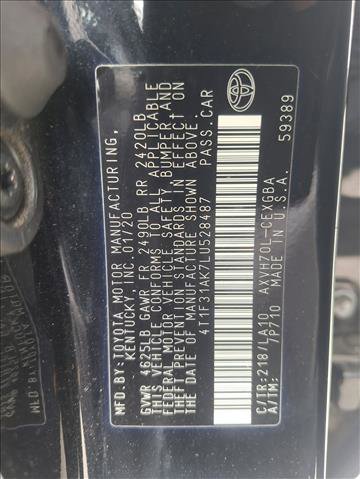 Used 2020 Toyota Camry XLE FWD image 21