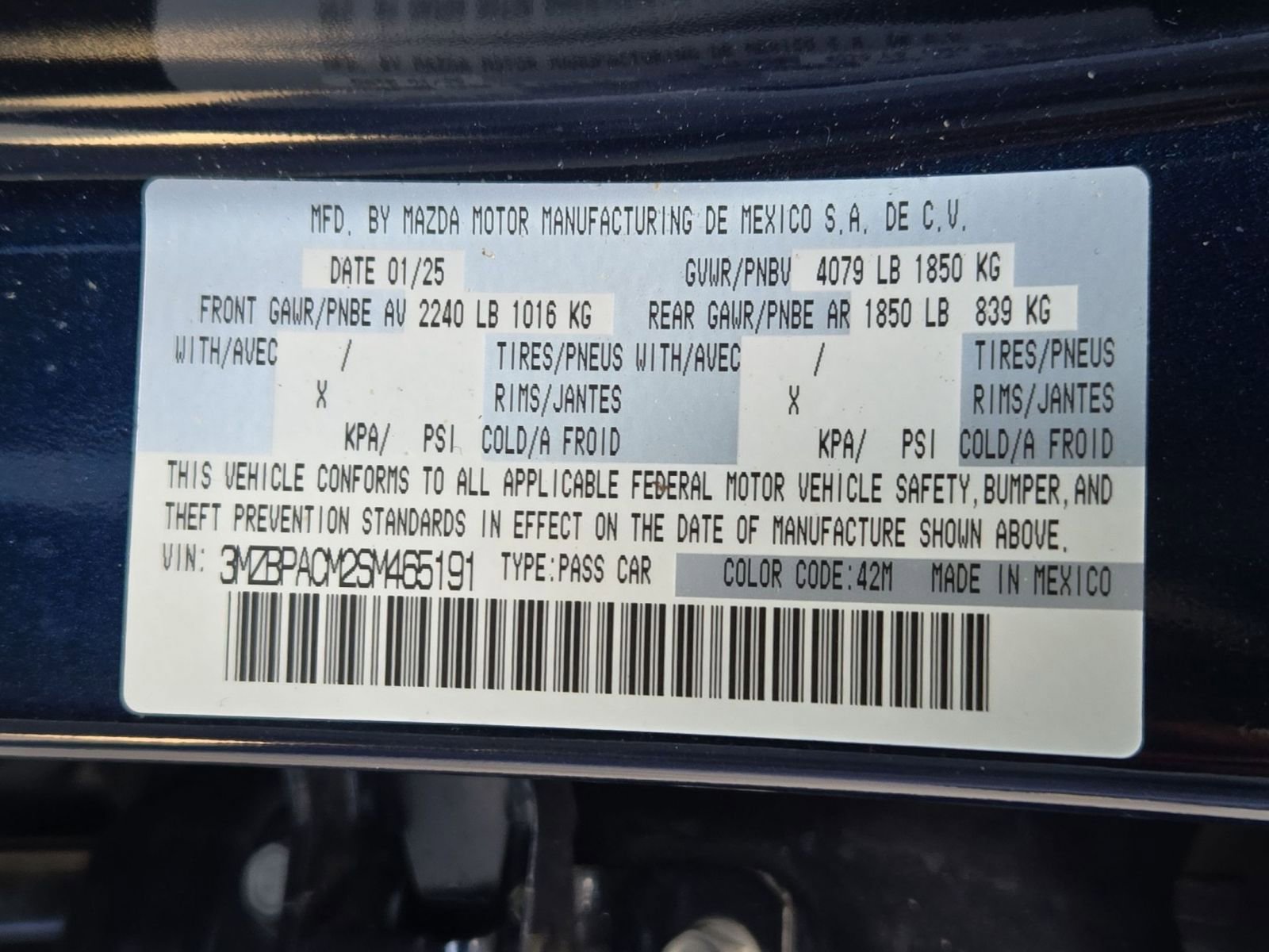 Used 2025 MAZDA MAZDA3 s image 33