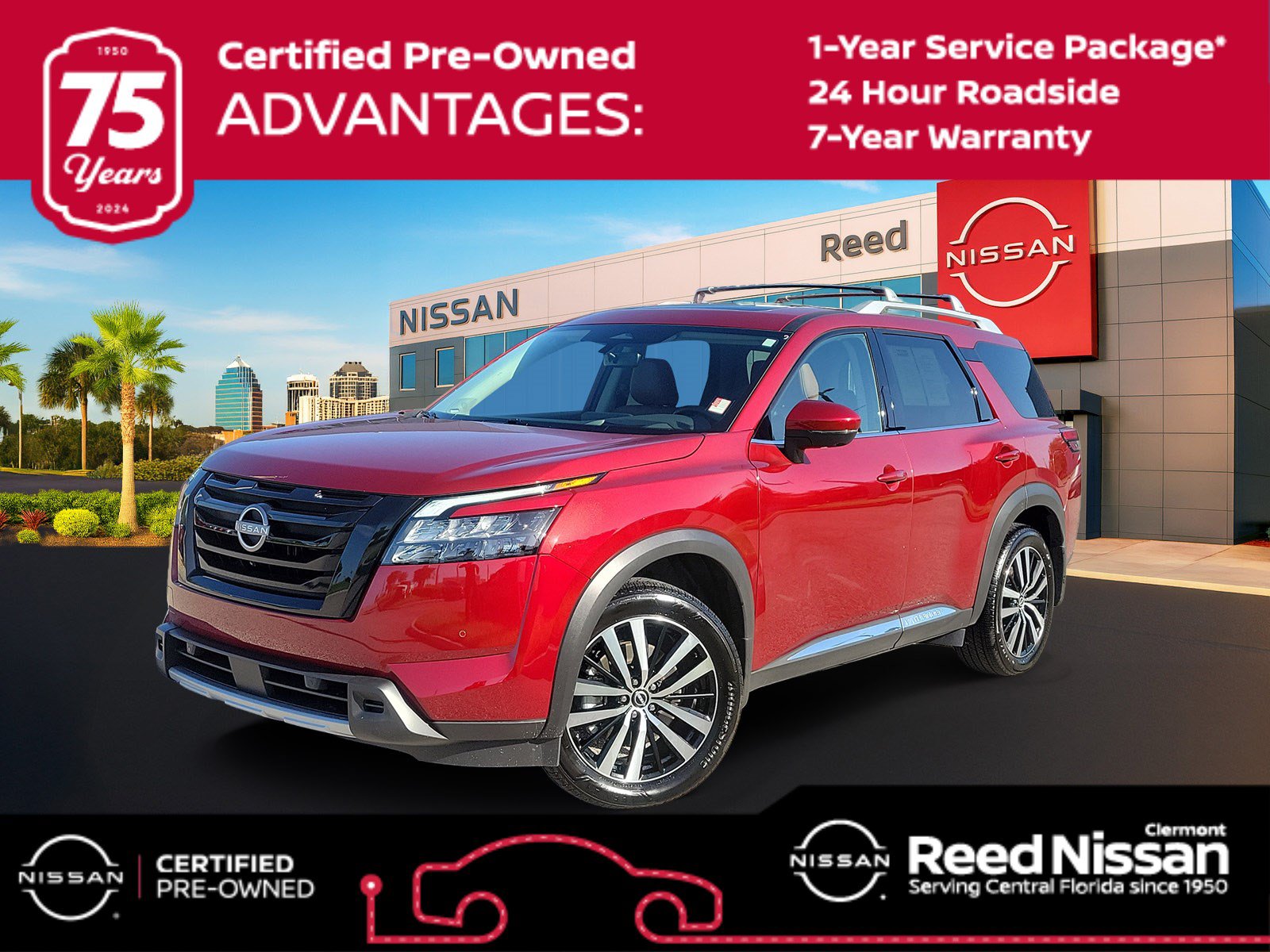 Certified 2025 Nissan Pathfinder Platinum w/ Black Appearance Package